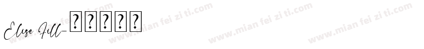 Elise Fill字体转换
